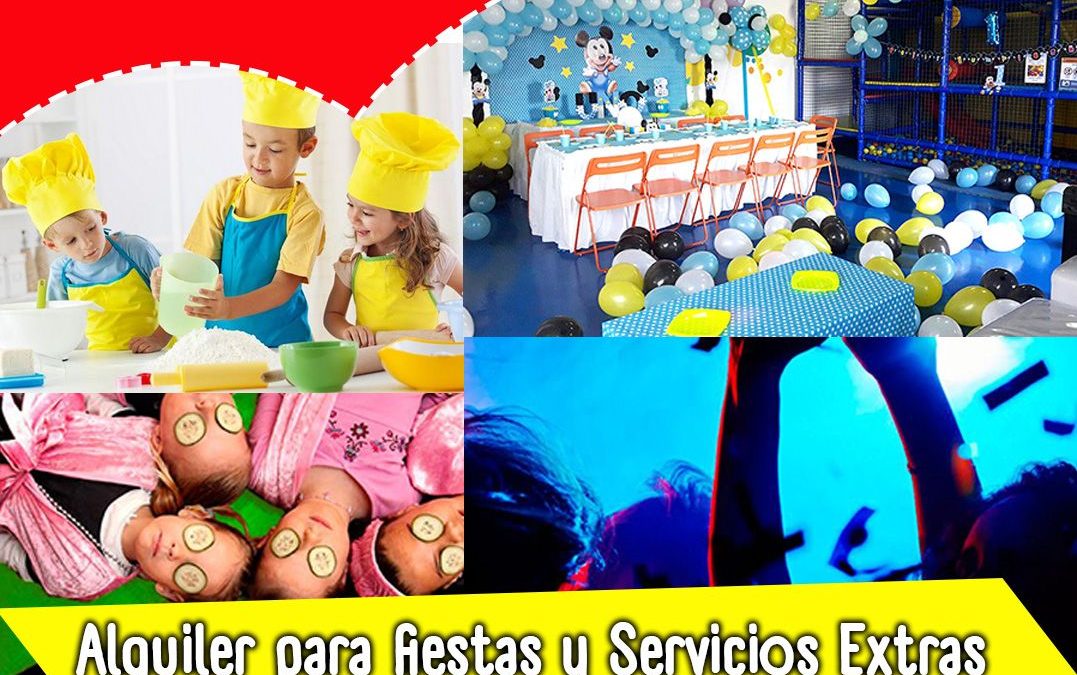 Alquiler para fiestas y Servicios Extras