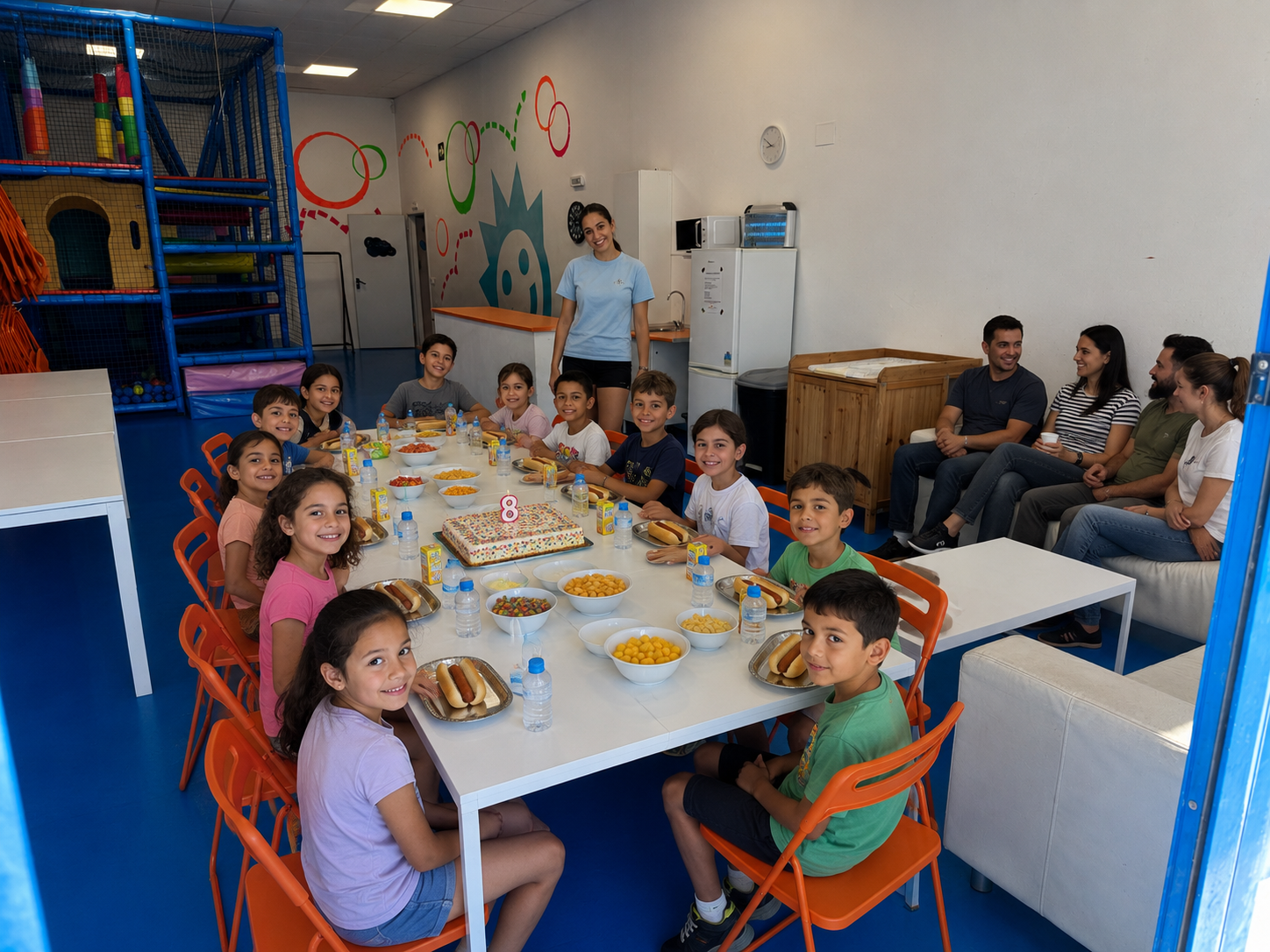 niños celebrando cumpleaños en sala privada Madrid sin compartir