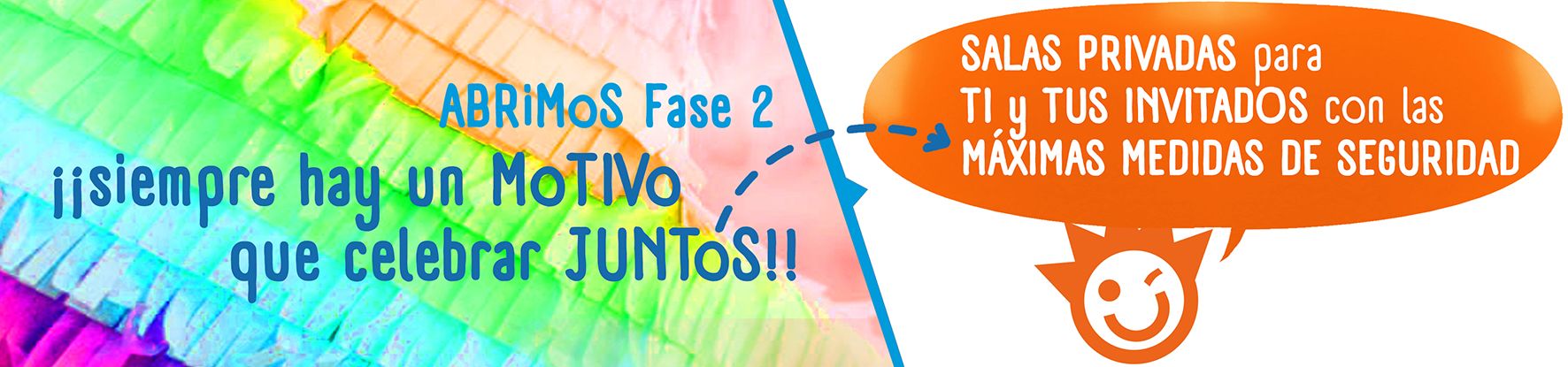 Abrimos en fase 2. Puedes reservar ya tu fiesta en Hanky Planet