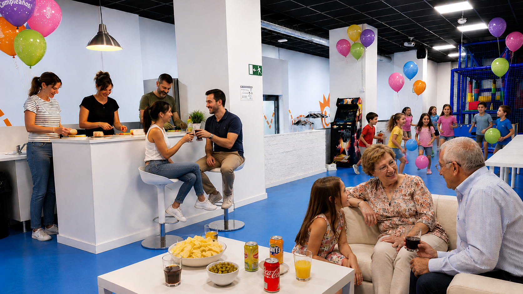 sala privada cumpleaños infantil Leganés uso exclusivo sin compartir