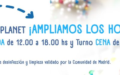 En Hanky Planet ampliamos nuestros horarios