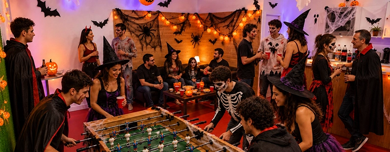 Fiesta de Halloween infantil en un espacio privado